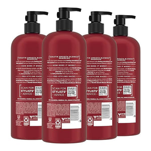 TRESemm? Shampoo 4 Pack Keratin Smooth Transforming Unruly Hair Formulated with Lamellar-Discipline 28 Fl Oz