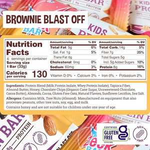 ZEEK BAR - Kids Protein Bars - 50% Less Sugar 8g Protein - All Natural Non-GMO Gluten Free - Variety 12 Count