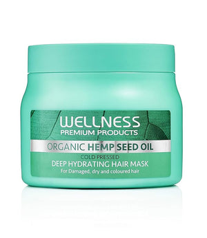 Wellness Premium Products Organic Hemp Seed Oil Deep Hydrating Hair Mask Unisex Mask I0095757 16.91 Fl Oz (Pack of 1)