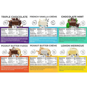 Power Crunch Protein Wafer Bars Variety Pack in 6 Flavors 1.4 Ounce Bars (30 Count). High Protein Snacks with Delicious Taste