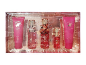 Beverly Hills Polo Club BHPC HOT Women's 5-Piece Fragrance Gift Set - Amber &amp; Vanilla Eau de Parfum Collection with Natural Body Lotion &amp; Hair Wash for Her