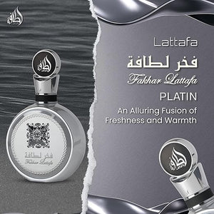Lattafa Pride - Fakhar Platin for Unisex - 3.4 oz EDP Spray