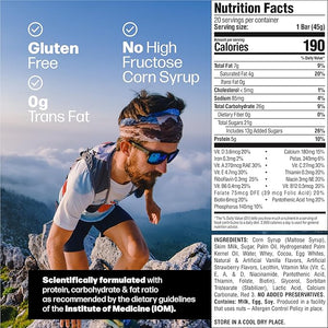 Braven Bar Chocolate Strawberry Energy Bars (1.59 oz Pack of 10) ? Energy Chews with 5g Protein ? On-the-Go Energy Snacks for Running Hiking and Sports - Gluten Free Snacks for Sustained Energy Boo