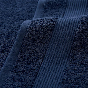 Arkwright Bath Towels Set of 4 - (Bulk Case of 24) Super Soft 100% Cotton, 600 GSM Quick Dry &amp; Absorbent, Luxury Bathroom Essentials for Hotels, Spa, Hosts, and Vacation Rentals, Lapis Navy