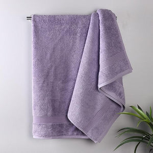 Superior Egyptian Cotton Bath Towel Set Home Bathroom Towels Master Guest Bath Decor Essentials Quick Dry Absorbent Large Body Towels Spa Hotel Resort Adult Kids Set of 2 Royal Purple