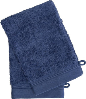 France Luxe Body French-Style Bath Mitt 2-Pack - Navy/Navy