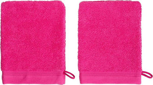 France Luxe Body French-Style Bath Mitt 2-Pack - Pink/Pink